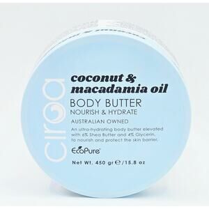 Ciroa Coconut & Macadamia Oil ~ Nourish & Hydrate ~ Body Butter 15.8 oz